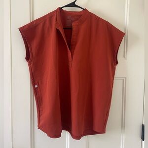 FIGS Rafaela Scrub Top Auburn